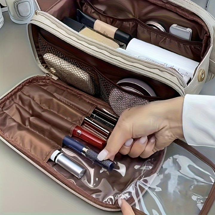 Produktbild Only-Bags.Store Kosmetiktasche aus Kunstleder mit grossem Fassungsvermögen - wasserabweisend, schmutzabweisend und