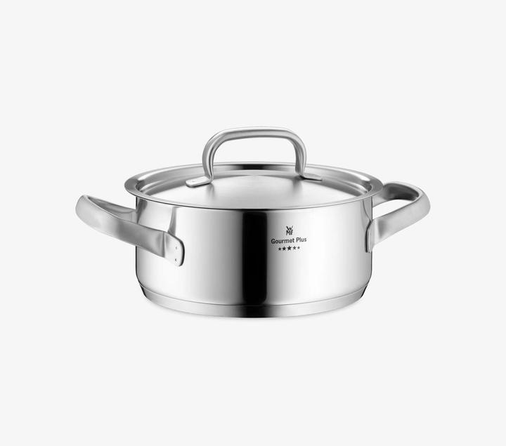 Productafbeelding WMF Kookpot Koekenpan Inductie 16cm Metalen Deksel 1,4l Gourmet Plus Roestvrij Staal (16 cm, Braadpan + kasserol, Steelpan, Roestvrij staal)