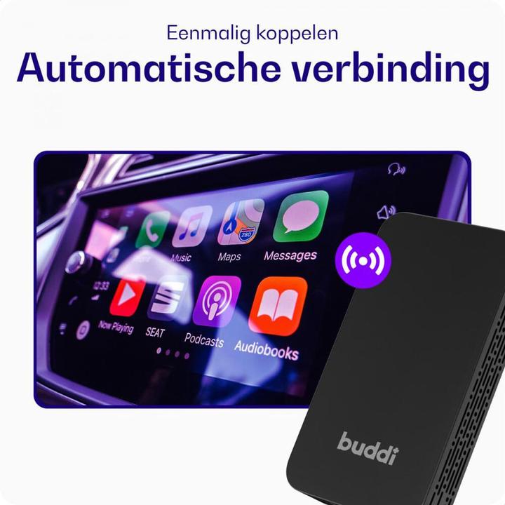 Immagine prodotto Buddi Play 2 Bluetooth Adapter Apple Carplay & Android Auto (Ricevitore)