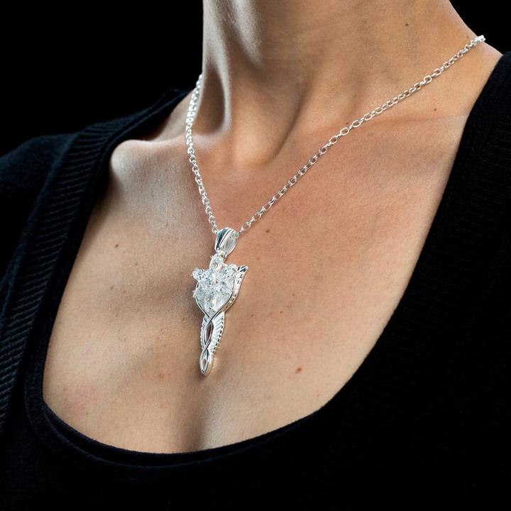 Produktbild Weta Workshop Le Seigneur des Anneaux réplique 1/1 pendentif & collier Arwen Etoile du Soir (argent sterling) (Sterlingsilber)