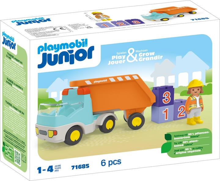 Actual product image Playmobil Dump truck (71685, Playmobil Junior)