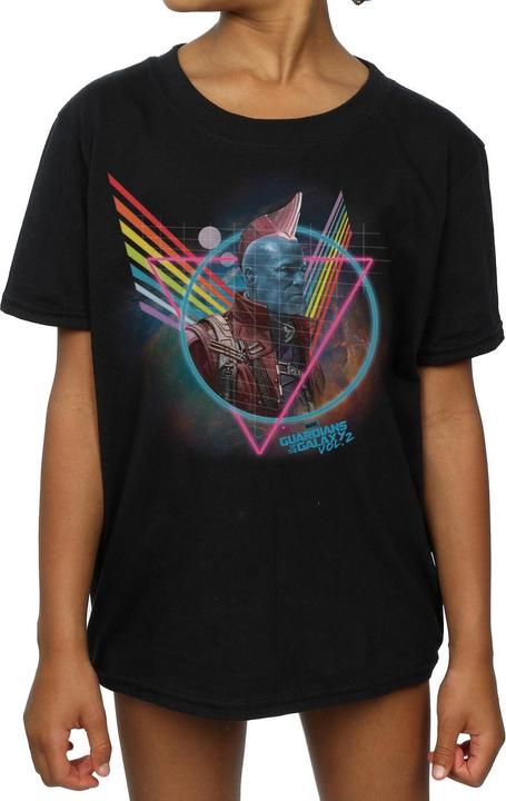 Actual product image Girls Guardians Of The Galaxy Neon Yondu Cotton T-Shirt (116)