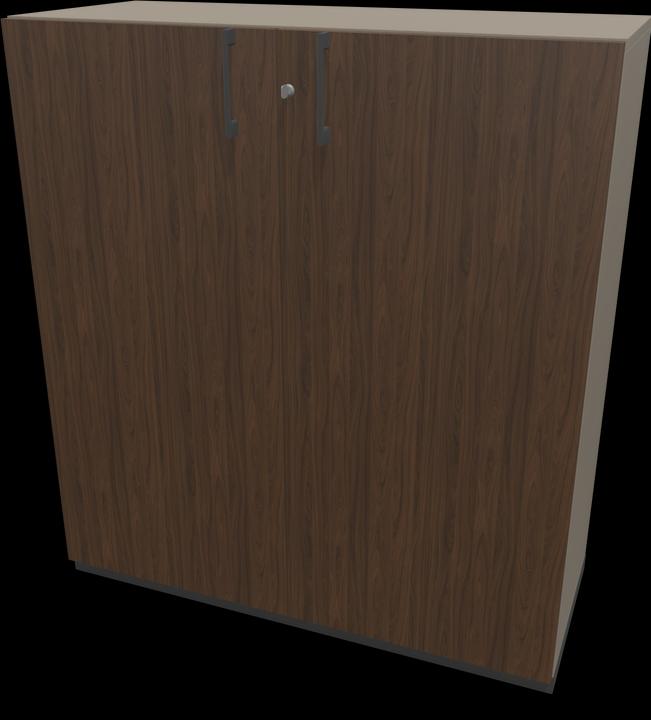 Walnut decor dark with structure, Dark grey, Cubanite grey