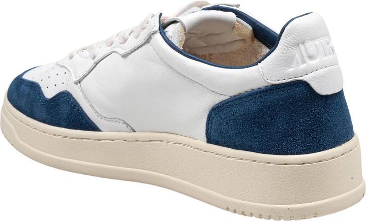 Produktbild Autry medalist sneakers in leather and suede color white and blue (40)