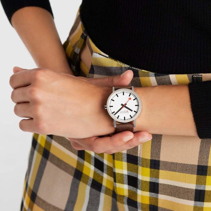 Produktbild Mondaine Classic - Vegan poliert (Analoguhr, Swiss Made, 40 mm)