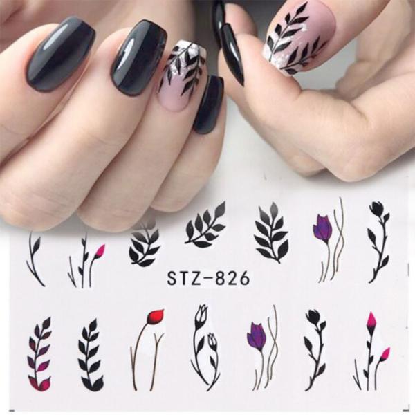 Produktbild Nagellack24 Nail Art Sticker Wassertransfer 826 (Nagellacktrockner)