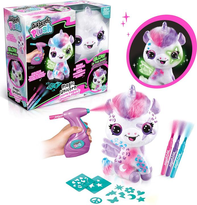 Immagine prodotto Canal Toys Peluche aerografo - Unicorno fosforescente (1274) (26.26 cm)