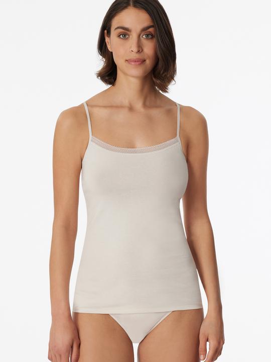 Actual product image Schiesser 2 Pack Cotton Lace Spaghetti Top (44)