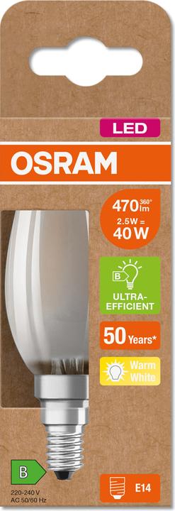Immagine prodotto Osram Ultra (E14, 2.50 W, 470 lm, 1 x, B)
