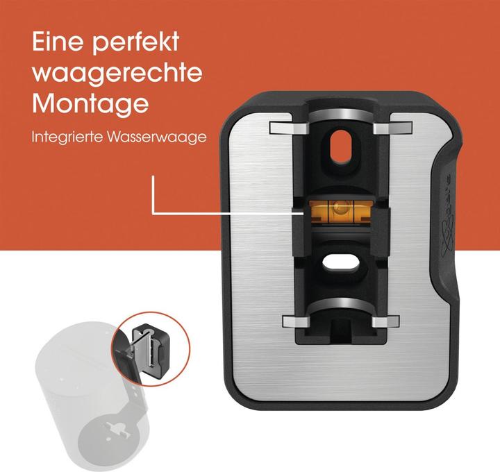 Immagine prodotto Vogels SWM 4111 Cuscinetto per altoparlanti Sonos per Era 100 (nero) (1 pz., Installazione a parete, Rotante, Inclinabile)