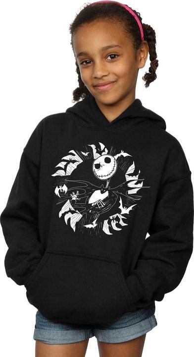 Produktbild Disney Nightmare Before Christmas Jack Bat Circle Kapuzenpullover Mädchen (140, 146)
