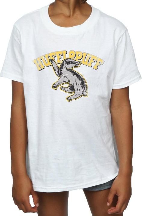 Image du produit T-shirt en coton pour filles à l'effigie de Hufflepuff (116)