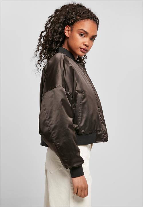 Actual product image Urban Classics Ladies Short Oversized Satin Bomber Jacket (XXL)