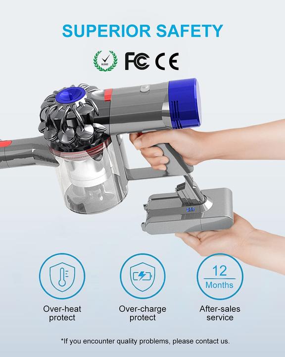 Produktbild DTK Ersatzakku Für Dyson V8 Staubsauger