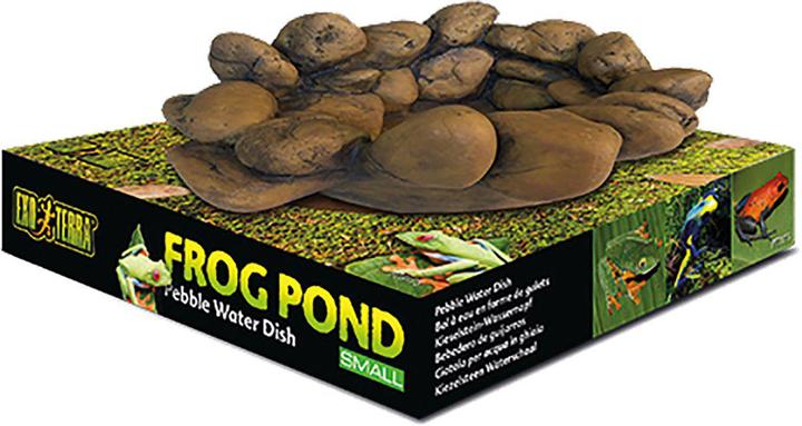Produktbild Exo Terra Froschteich, Froschschale, Steinform, S, 15 x 12,5 x 5,5 cm