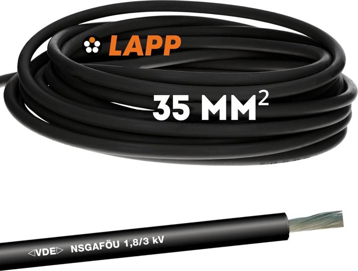 Immagine prodotto Lapp 10m 1600307 NSGAFÖU 1 x 35 mm² nero I Cavo flessibile con isolamento in gomma (10 m)