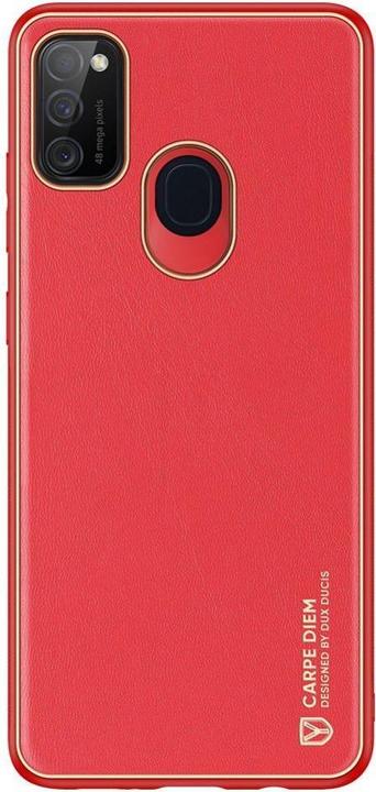 Dux Ducis Yolo elegant case made of soft TPU and PU leather for Samsung Galaxy M30s red (Samsung Galaxy M30s)