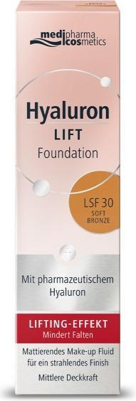 Actual product image Medipharma cosmetics Hyaluron Lift Foundation LSF30 soft bronze with lifting effect, 30 ml cream