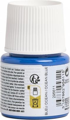 Actual product image Pebeo SetaCuir leather colours (Sea blue, 45 ml)