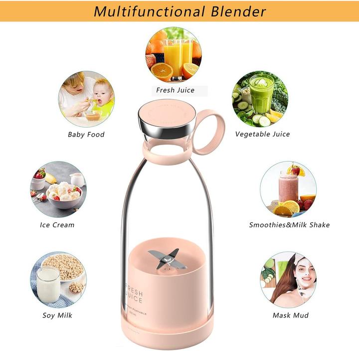 Immagine prodotto PhoneLook Fresh Juice Smoothie Maker mixeur 350ml frullatore portatile con stazione di carica a induzione USB