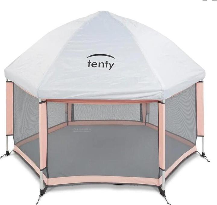 Produktbild Tenty Laufgitter Set Rosa/Grau (100 cm, 150 cm)