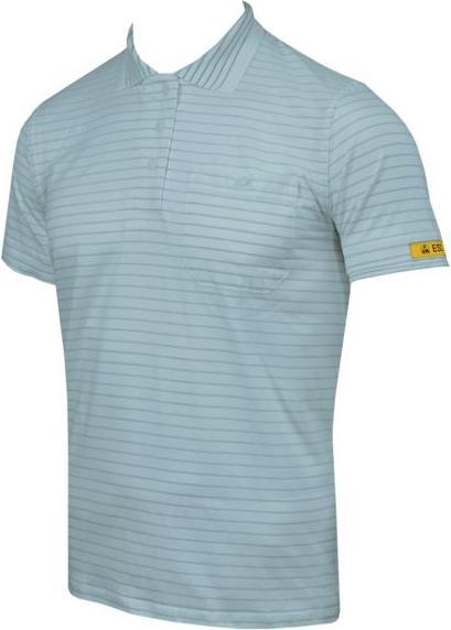 HB Tempex ESD Damen Polo-Shirt Conductex Cotton Knit, silbergrau, Grösse: L (L)