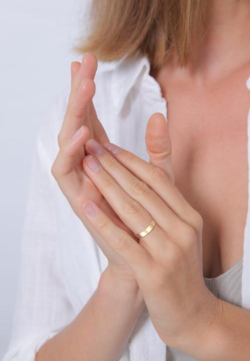 Produktbild Elli PREMIUM Ring Bandring Trauring Basic Hochzeit Paar 585 Gelbgold (58, 585/14 K Gold)
