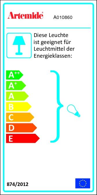 Energy Label Artemide Tolomeo Micro Pinza (267 lm, E14)