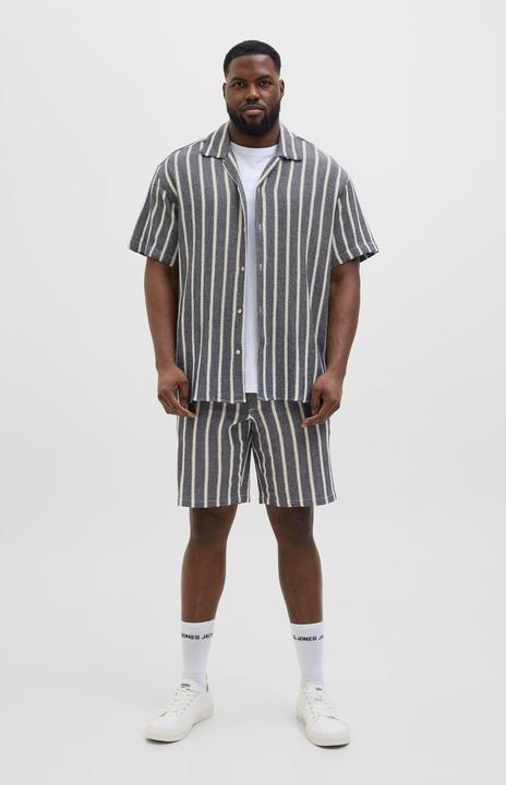 Produktbild Jack & Jones Jorcoba Stripe Resort Shirt Ss Sn Pls (7XL)