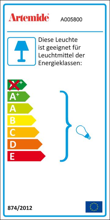 Energy Label Artemide Tolomeo Pinza (615 lm, E27)