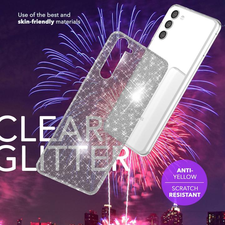 Produktbild Nalia Klare Glitzer Silikon Hülle (Samsung Galaxy S24+)