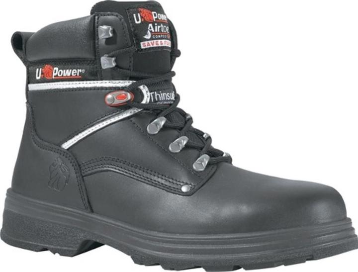 Produktbild U-Power Sicherheitsstiefel Performance Grösse 40 schwarz S3 SRC CI EN ISO 20345 Glattleder (S3, 40)