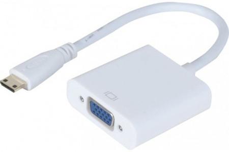 Immagine prodotto Tecline Adattatore Mini-HDMI C maschio a VGA femmina Per utilizzare un monitor VGA tramite un HDMI- (Mini HDMI, 15 cm)