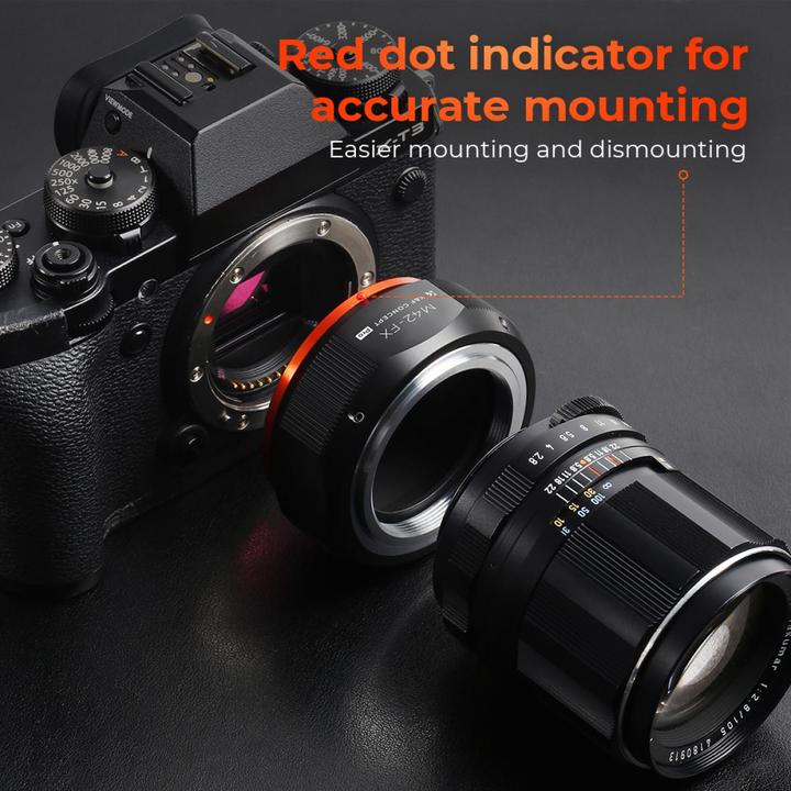 Produktbild K&F Concept M10115 High Precision Lens Adapter Mount, M42-FX PRO