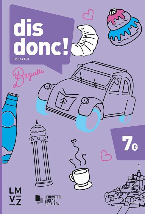 Actual product image dis donc! 7 Arbeitsbücher 1 und 2 mit Lösungen - Grundniveau (German, French, Team of authors, 2019)