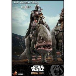 Image du produit Hot Toys Star Wars The Mandalorian pack 2 figurines 1/6 The Mandalorian & Blurrg 37 cm
