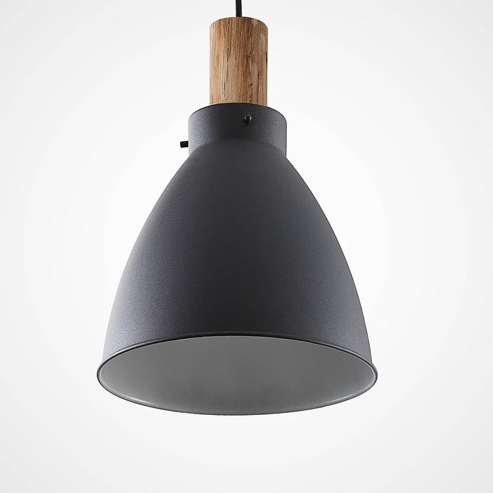 Immagine prodotto Lindby Lampada a sospensione Trebale Nero/Legno (E27)