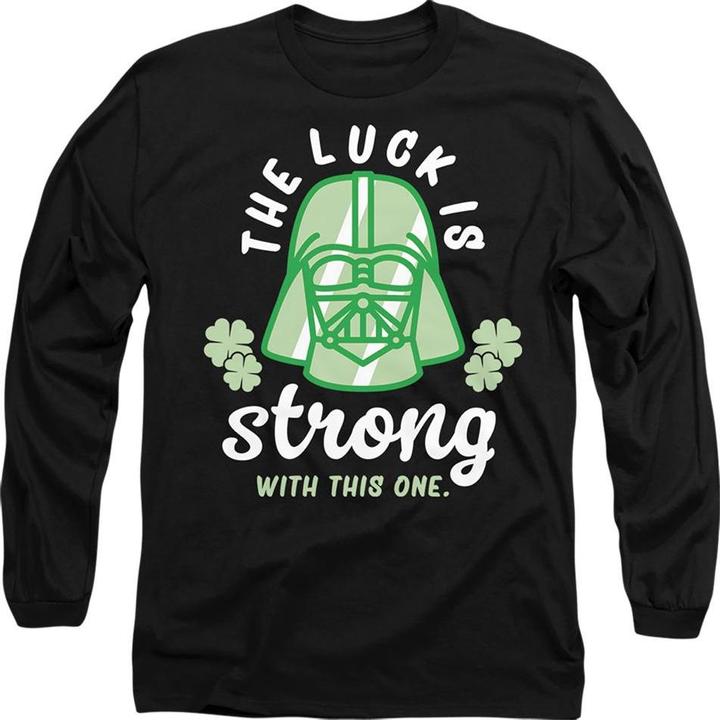 Immagine prodotto Star Wars Strong Luck Maglietta Giorno di San Patrizio Darth Vader Adulto Unisex (XL)