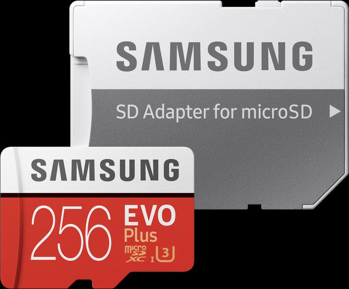 Immagine prodotto Samsung Evo+ (256 GB, microSDXC, U3, UHS-I)