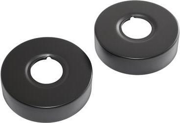 Actual product image Gustavsberg Matt black rosettes in a set of 2 Dimensions: Ø72 mm x 20 mm