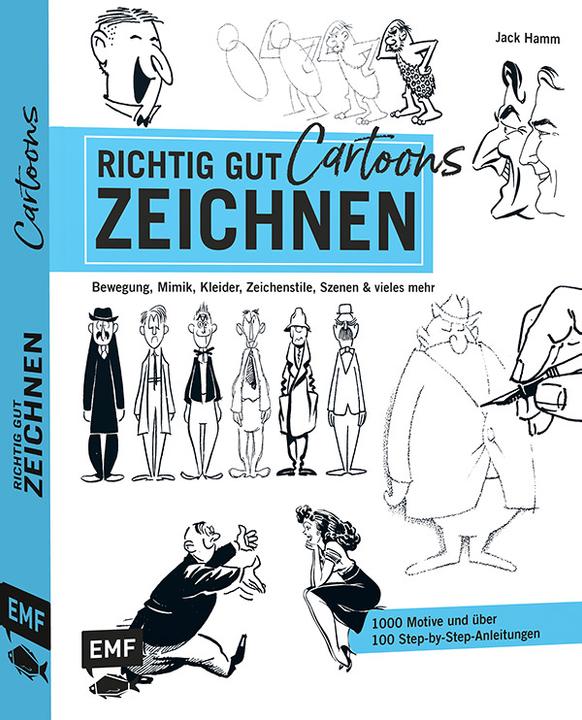 Image du produit Richtig gut zeichnen – Cartoons (Allemand, Jack Hamm, 2020)