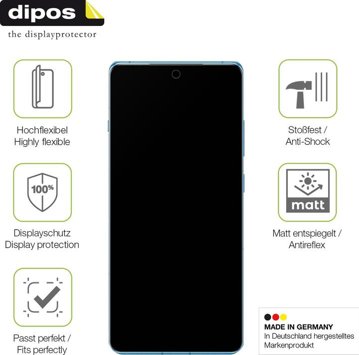 Produktbild Dipos Full Cover Schutzfolie Matt (1 Stück, OnePlus 12R)
