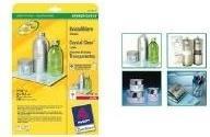 Actual product image Avery Crystal clear labels