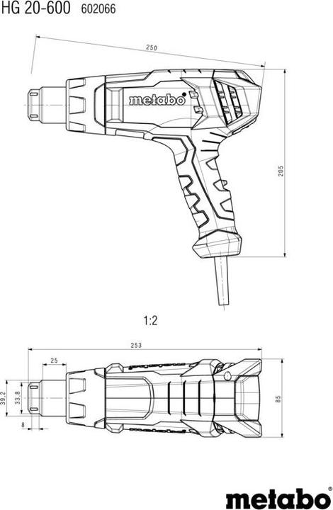 Produktbild Metabo Heissluftgebläse HG 20-600