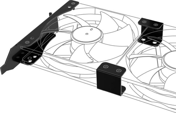 Immagine prodotto Akasa Sistema di montaggio degli slot PCI per i ventilatori