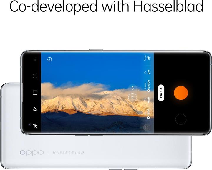 Actual product image OPPO Find X5 (256 GB, White, 6.55", SIM + eSIM, 50 Mpx, 5G)