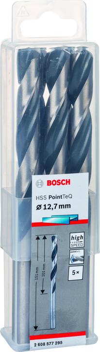 Immagine prodotto Bosch Professional Zubehör Punta elicoidale HSS PointTeQ (12,7 mm)