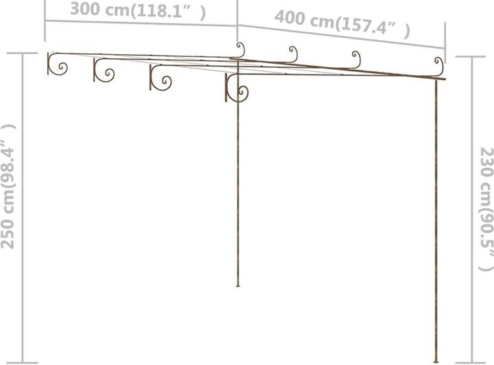 Actual product image VidaXL Maximus (300 cm, 400 cm)