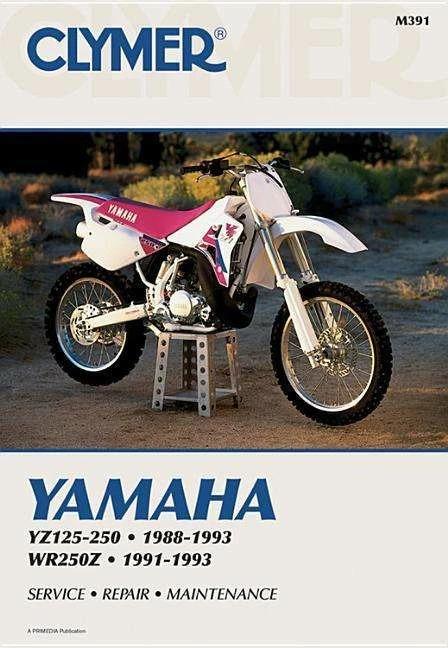 Actual product image Yamaha YZ125-250 (1988-1993) & WR250Z (1991-1993) Motorcycle Service Repair Manual (English, Haynes Publishing, 1994)