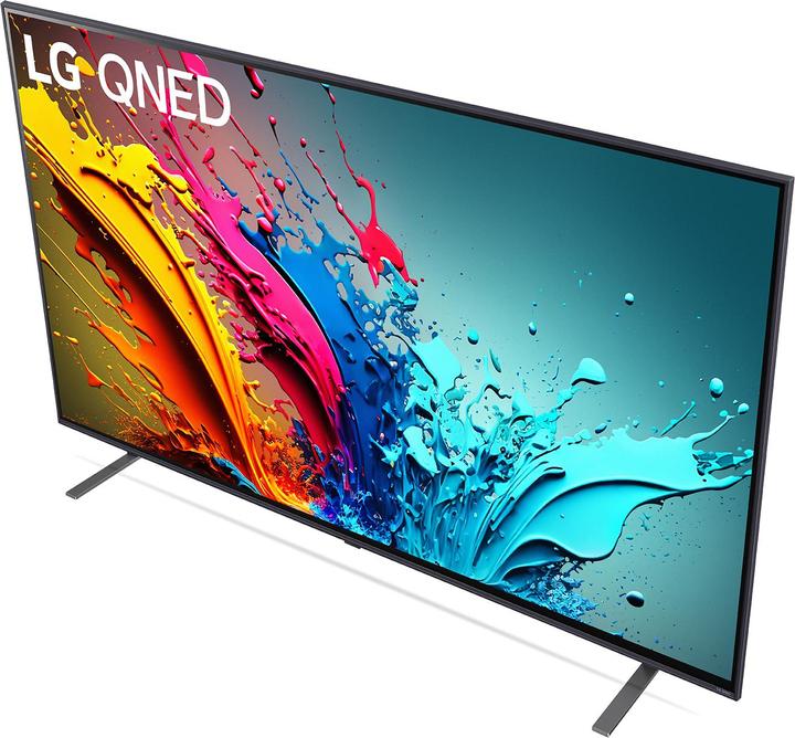 Produktbild LG 55QNED85T6C (138.8 cm (55 Zoll), schwarz, UltraHD/4K, HDR10, Triple-Tuner, KI Prozessor, 120Hz Panel (55", QNED85, QNED, 4K, 2024)